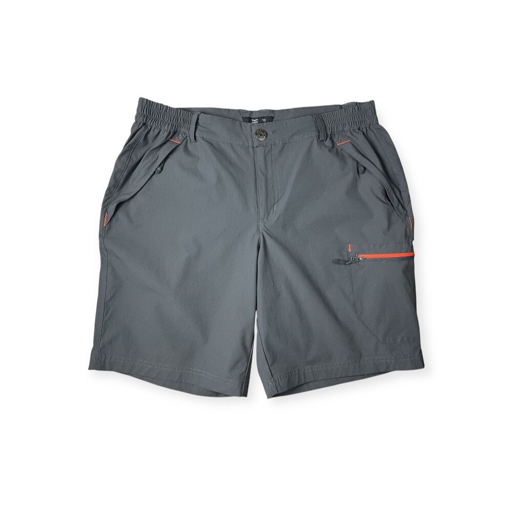 Mier Women's Gray Ripstop Tech Bermuda Cargo Shorts  Size 10  Hiking  Gorpcore